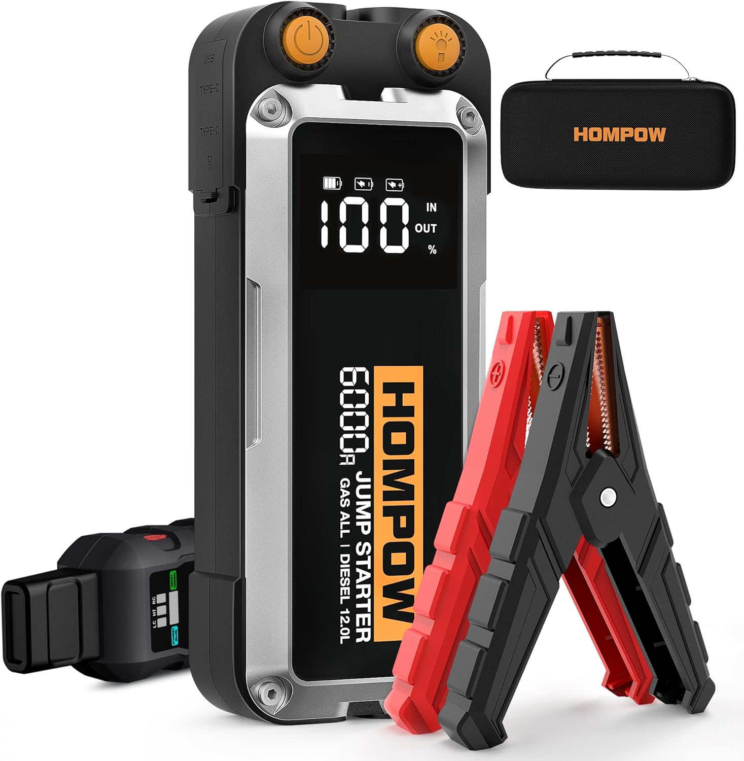 Hompow 6000A Peak Jump Starter Battery Pack Product Image