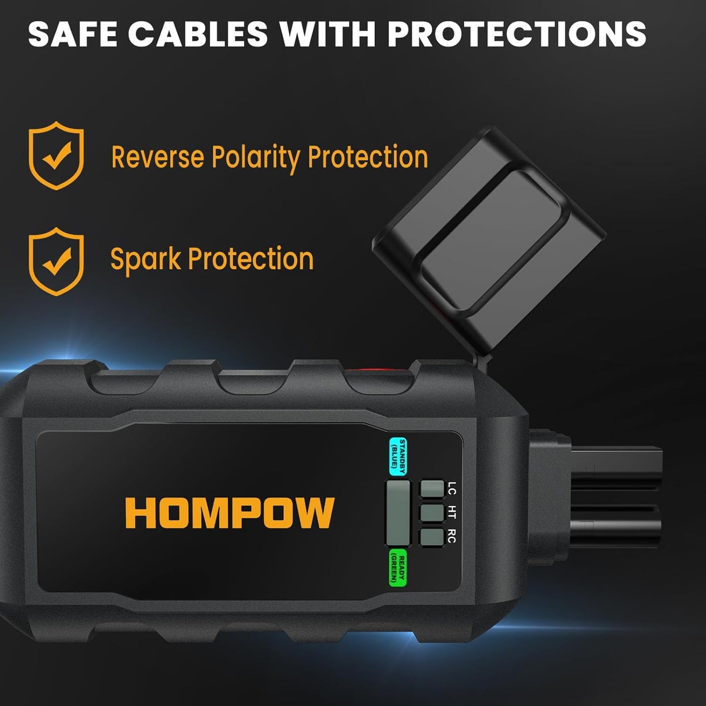 Hompow 6000A Peak Jump Starter Battery Pack Safety